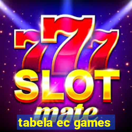 tabela ec games